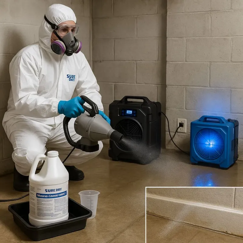 Sanitization and Odor Removal process in Southern Shops, SC
