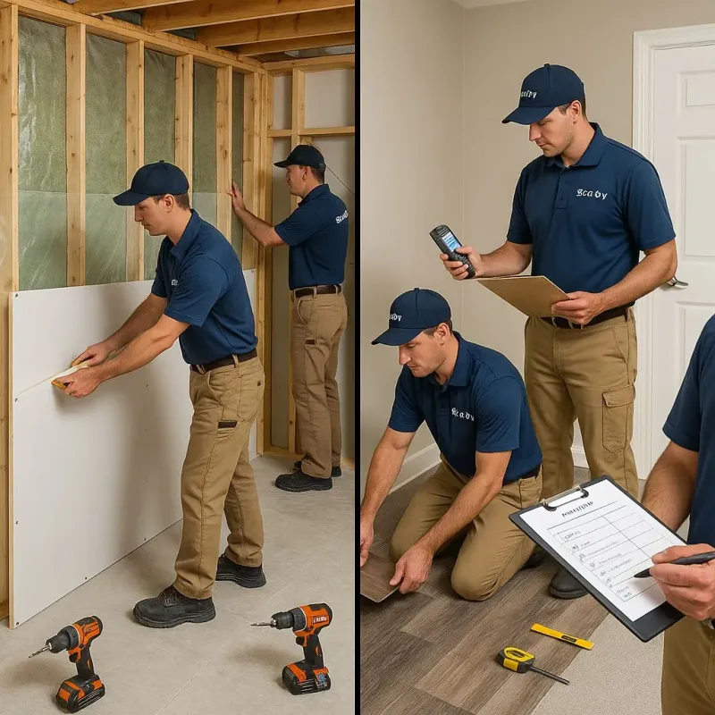 Repairs and Reconstruction process in Southern Shops, SC